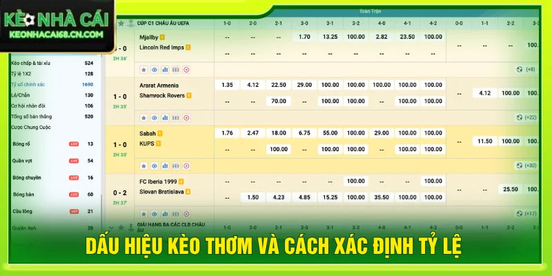 Dấu hiệu kèo thơm
