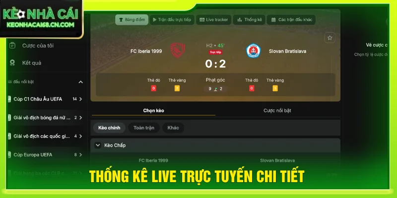 Sử dụng thống kê live để đưa ra lựa chọn hợp lý nhất